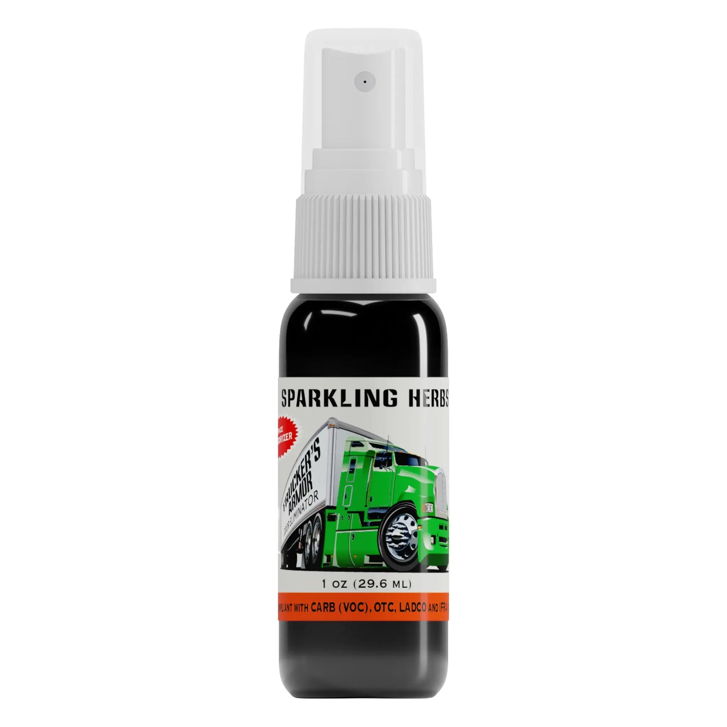Trucker's Armor Odor Eliminator - Sparkling Herbs Scent Size: 1floz