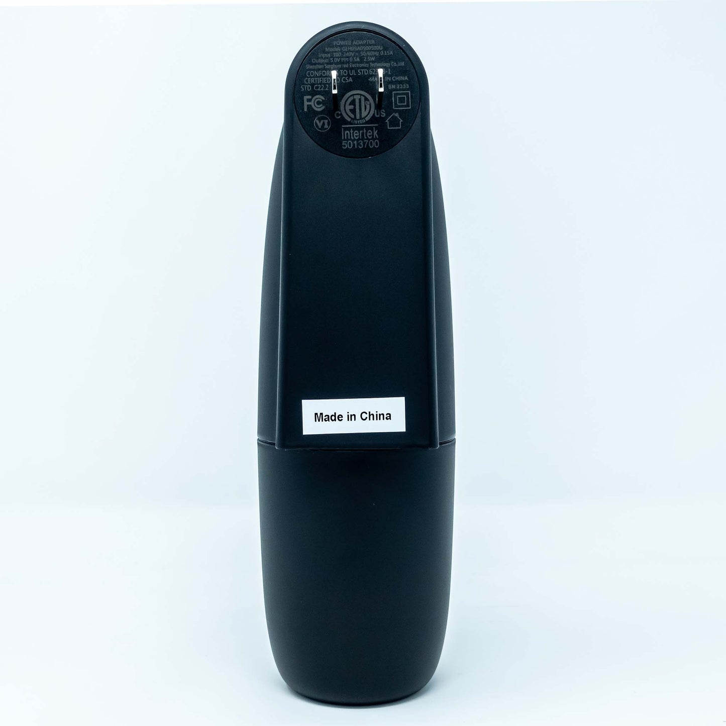 Scenta Plug-In Waterless Fragrance Oil Diffuser Color: Black  Back View US Plug